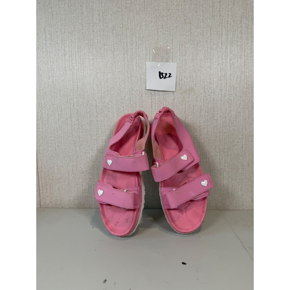 Women's Stoney Clover Lane x Target Pink‎ Heart Two Strap Sport Sandals Size 7